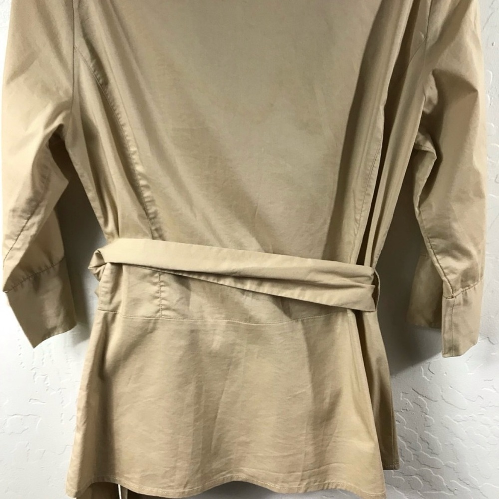 Boston Proper Tan Utility Blouse - Picture 4 of 10